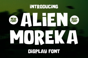 Alien Moreka - Fun Display Font Font Download