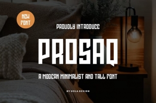 Prosaq - Modern Minimalist Font Font Download