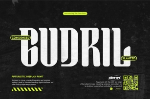 Gudwil - Futuristic Display Font Font Download