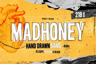 Madhoney - Hand Drawn Sans Font Download
