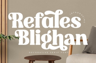 Refales Blighan Decorative Serif Font Font Download