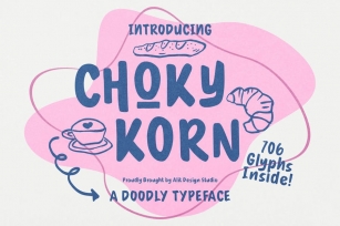 Choky Korn Typeface Font Download