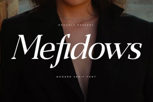 Mefidows Modern Serif Font Font Download