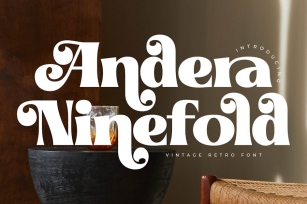 Andera Ninefold Vintage Retro Font Font Download