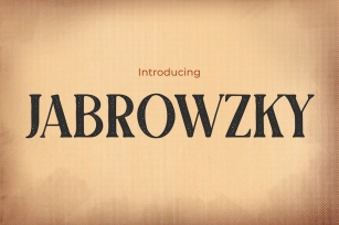 Jabrowzky - A Nostalgic Retro Font Font Download