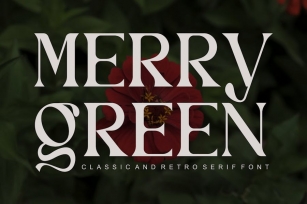 Merry Green - Classic And Retro Serif Font Font Download