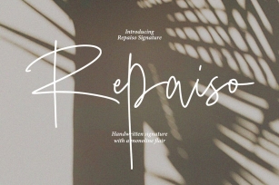 Repaiso  - Casual Signature Font Download