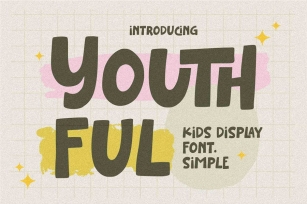 Youthful - Kids Display Font Simple Font Download