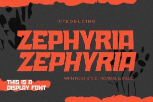 Zephyria - This is a Display Font Font Download