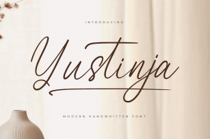 Yustinja Modern Handwritten Font Font Download