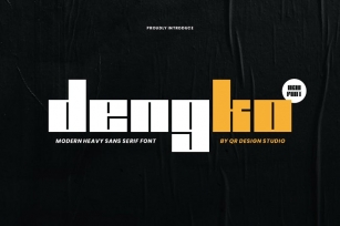 Dengko - Heavy Sans Serif Font Font Download