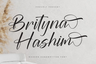 Brityna Hashim Monoline Handwritten Font Font Download
