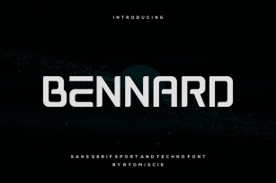 Bennard - Sans Serif Sport And Techno Font Font Download
