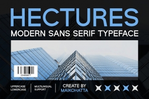 Hectures - Modern Sans Serif Typeface Font Download
