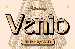Venio 3D Font Download