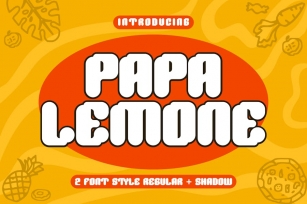 PAPA LEMONE - Food Font Font Download