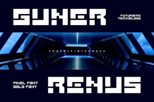 Guner Renus - Tech & Futuristic Font Font Download