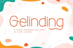 Gelinding - A Funny Handwritten Font Font Download