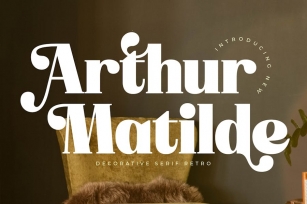 Arthur Matilde Decorative Serif Retro Font Download