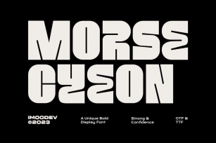 Morse Cyeon - Unique Bold Display Font Font Download