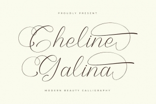 Cheline Galina Modern Calligraphy Font Download