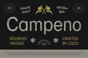 Campeno Rounded Vintage Font Download