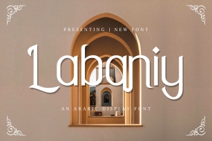 Labaniy - An Arabic Display Font Font Download