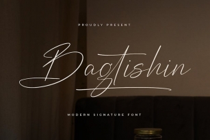 Bagtishin Modern Signature Font Font Download