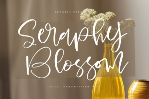 Seraphy Blossom Casual Handwritten Font Font Download