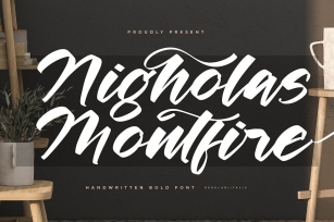 Nigholas Montfire Handwritten Bold Font Font Download