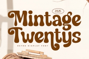 Mintage Twentys Retro Display Font Font Download