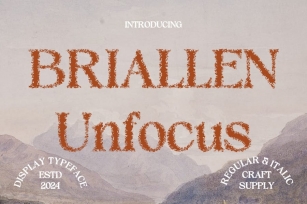Briallen Unfocus Font Download