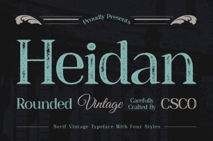Heidan Rounded Vintage Font Download