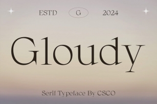 Gloudy – Modern Serif Font Download