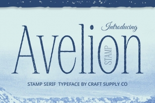 Avelion Stamp Font Download