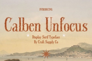 Calben Unfocus Font Download