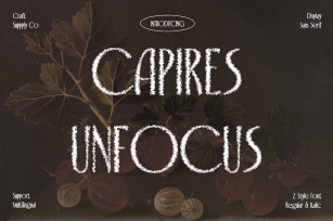 Capires Unfocus Font Download