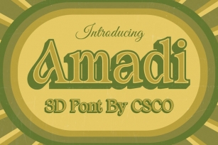 Amadi 3D Font Download
