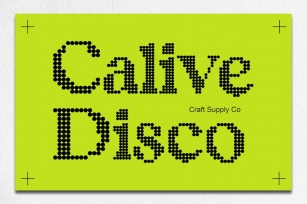 Calive Disco Font Download