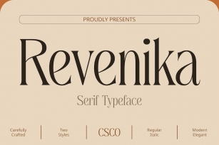 Revenika – Elegant Serif Font Download