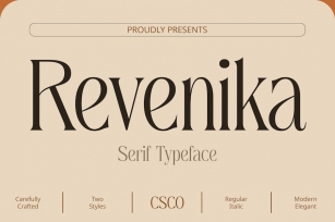 Revenika â€“ Elegant Serif Font Download