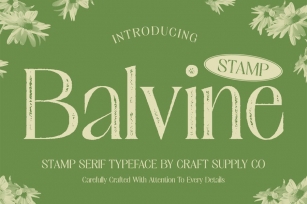 Balvine Stamp Font Download