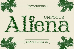 Alfena Unfocus Font Download