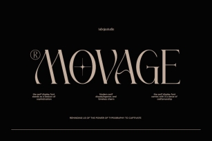 Movage - Stylish Display Font Font Download