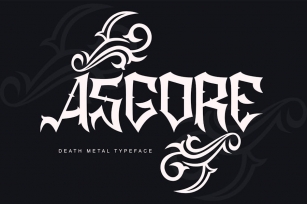 Asgore|Death Metal Typeface Font Download
