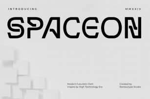 Spaceon Futuristic Logo Font Font Download