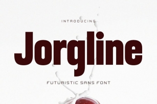 Jorgline Futuristic Sans Font Font Download
