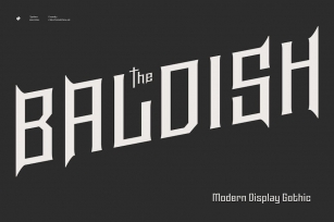 Baldish - Modern Display Gothic Font Download