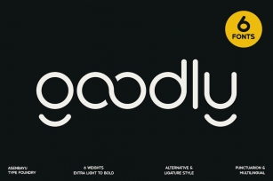 Goodly - Geometric Rounded Fonts Family Font Download