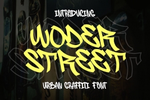 Woder Street - Urban Graffiti Font Font Download